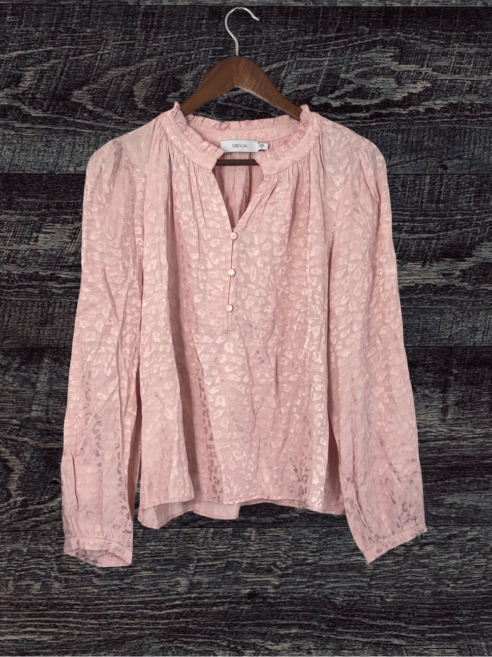 Greylin Leopard Print Blouse